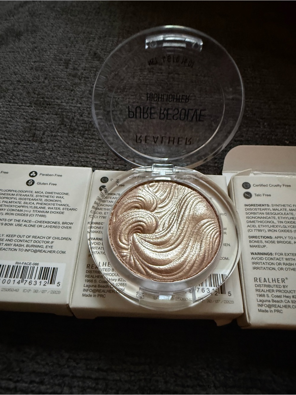 3pcs RealHer Highlighter Palette — Champagne Pearl Glow (3pieces)
